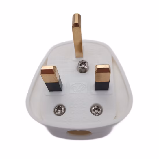 UK Wireable Plug 3 Pins Assemble Wire Cord Power Plug British Electrical 3 Pin 13A Top Plug Fused