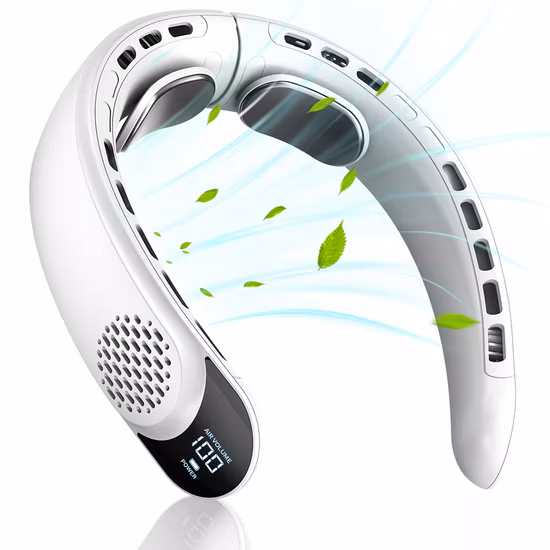 Petit ventilateur de cou Portable sans lame, sortie d'usine, fonctionnement à piles, pour l'extérieur, cadeau personnel