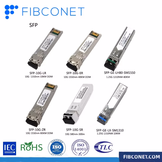 module optique SFP d'émetteur-récepteur de fibre de mode unitaire optique de 10g 1310nm LR